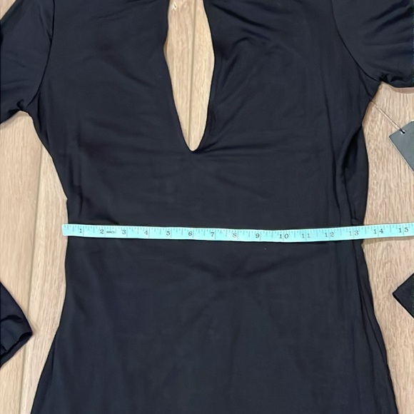 NWT Lulus Cutout Hole Little Black Mini Dress Fitted Bodycon, Size Large, Party - Picture 10 of 16